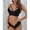 Black, variant on Pavied Bikini Sets Women Plus Size Lingerie Corset Lace Floral Bralette Bra Two Piece Underwear Push Up Bra Seamless Underwear White S