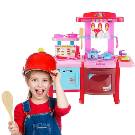 Tuscom Funny Kitchen Pretend Playset Play Kitchen With Friends Kids Kitchen (Best Way To Make Friends)