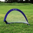 thumbnail image 7 of Champion Sports Extreme Pop-Up Soccer Goal with Carrying Bag, Portable Training Soccer Net with Anchoring Pegs, 1 Pair of Half Moon Mini Soccer Goals for Soccer Training - 30" x 18" x 18", 7 of 7