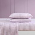 thumbnail image 3 of czcpp-- Ensemble de Draps Simple TG, Literie Douce et Légère, Résistante à la Décoloration et aux Plis, Décoration Intérieure Rayée (Rayure Papillon Violet, Simple TG), 3 of 4