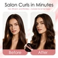 thumbnail image 4 of OWMSIC 1.25'' Hair Curling Iron, Ceramic Hair Curler with 12 Temp Settings LCD Display, Dual Voltage Fast Heating for Short/Long Hair & Big Waves, Pink, 4 of 10