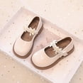 thumbnail image 5 of YunPes Girls Mary Jane Shoes Platform Non-Slip Pearl Bowknot Ankle Strap Dress Shoes School Uniform Shoes for Toddler/Little/Big Kids, 5 of 8