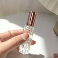 Rose Gold Aluminum Nozzle Refillable Perfume Atomizer 10ml Portable Oil
