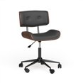 thumbnail image 4 of Carson Carrington  Leksand Simple Mid-century Modern Office Chair Black, 4 of 5