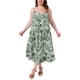 thumbnail image 1 of Vestidos de mujer de talla grande Agnes Orinda con tirantes de espagueti para primavera y verano, vestidos largos bohemios de playa 3X verdes, 1 of 7