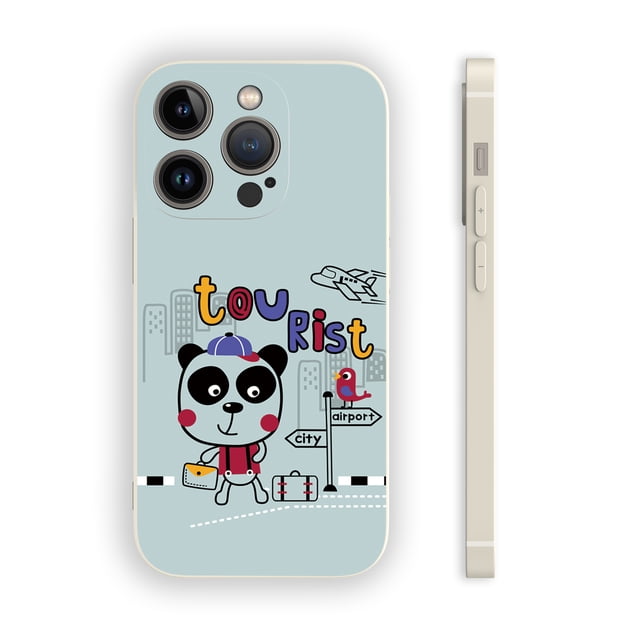 ¡Mantén tu iPhone seguro y a la moda con esta llamativa funda para teléfono con dibujos animados!