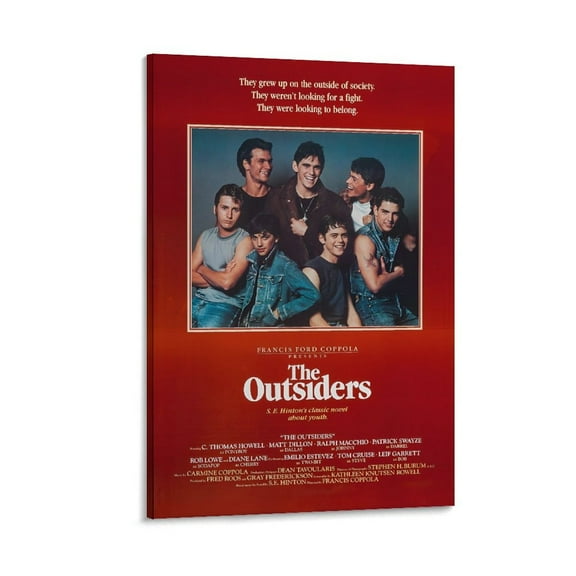 The Outsiders Classic Movie Posters & Prints(4) Wall Art Poster Gifts Bedroom Prints Home Decor Hanging Picture Canvas Painting Posters 12x18inch(30x45cm)
