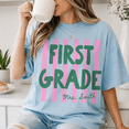 thumbnail image 2 of Custom First Grade Teacher Comfort Colors Shirt, Personalized Mrs Teacher Tee, Back To School Gift For Elementary 1st Grade Teacher, 2 of 6