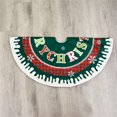 thumbnail image 3 of Teissuly Christmas Ornaments Linen Printed Linen Christmas Tree Skirt Decoration Props Teissuly WER202310235874, 3 of 5