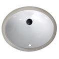 thumbnail image 3 of Nantucket Sinks 15 x 12 Inch Vitreous China Ceramic Bathroom Sink, White, 3 of 8