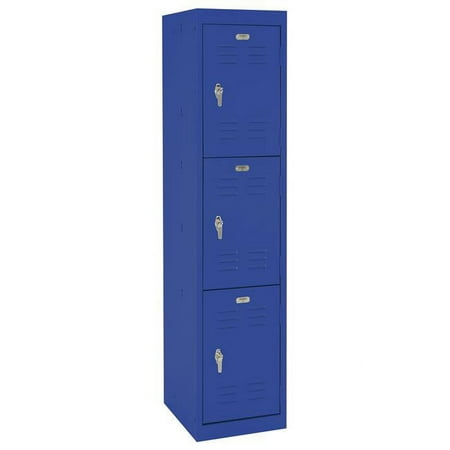 Standard Storage Lockers w 3 Doors (Blue)