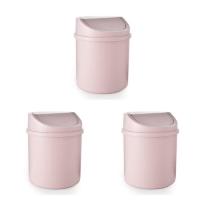 Monstrate Mini cubo de basura, de escritorio, cubo de basura con tapa, caja de artículos diversos, papelera, habitación multifuncional, Type1 NO1