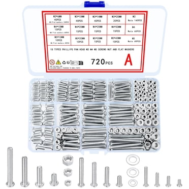 Bolt Kit MNM Bolt Kits 5,170 pc Grade 8 Coarse Thread Nut Bolt & Washer ...