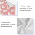 thumbnail image 4 of SKYSONIC 3 Pack Towel Pink Flower Cats Cotton Bath Towel Set (1 Bath Towel, 1 Hand Towel, 1 Washcloth) for Bathroom, Super Soft and Quick Dry Towels, 4 of 7