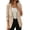 01-Khaki, variant on MaFYtyTPR Women's Casual Open Front Blazer Lightweight Work Office Jacket with Rolled Sleeves 01-Black L