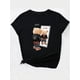 thumbnail image 3 of Camiseta Ligera de verano para mujerBear Print Round Neck Sports T-shirt, Short Sleeve Running Casual Tops, Women's ActivewearFather's Day, Mother's Day, New Year, Spring Festival, Valentine's Day,, 3 of 8
