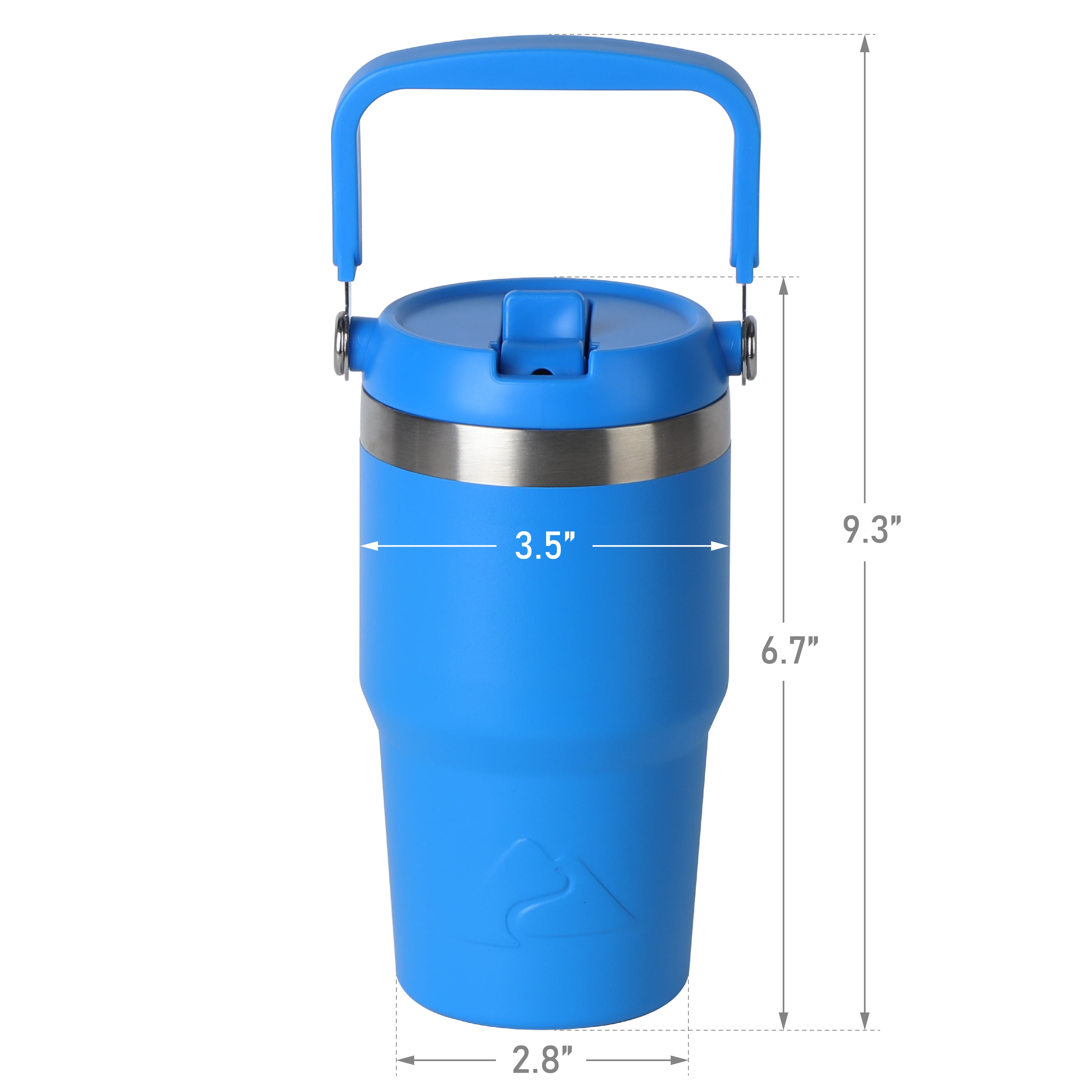 Ozark Trail 18 oz Stainless Steel Insulated Swivel Tumbler, Electric Blue