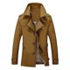 thumbnail image 5 of Gabardinas de moda para hombre Chaqueta cortavientos de otoño Botones de un solo pecho Frente Chaque Abanopi XL, 5 of 5