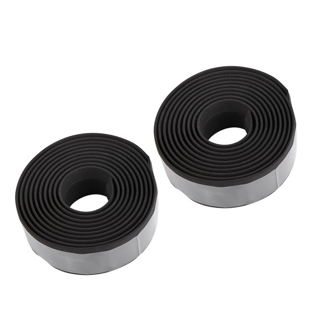 Nimomo Cintas De Manillar De Bicicleta De Carretera EVA, Cinta De Barra De Bicicleta, Envolturas De Manillar De Ciclismo 2 Uds con Enchufes(Negro)