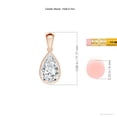 thumbnail image 3 of ANGARA IGI Certified Pear Lab Grown 1.5 Ct Diamond Pendant for Women in 14K Rose Gold (Size-10x6.5mm| Color-F-G| Clarity-VS) | April Birthstone, Anniversary, Jewelry Gift for Women | Diamond Necklace, 3 of 7