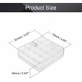 thumbnail image 2 of HUGFEGWE 2 x 18650 Battery Storage Case Holder Organizer Box Transparent 2Pcs U2536-18134, 2 of 7