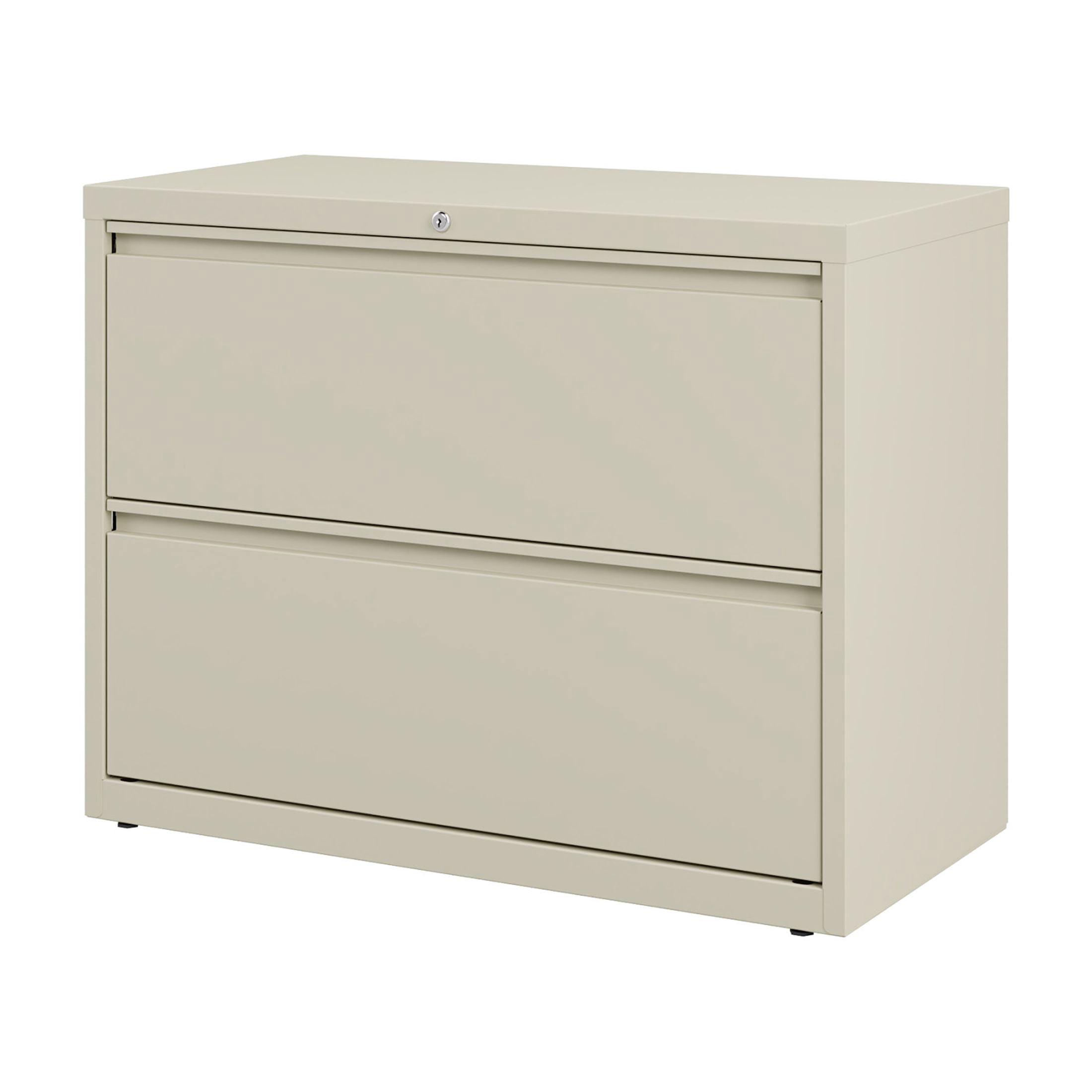 Hirsh 36 Inch Wide 2 Drawer Metal Lateral File Cabinet for Home and Office, Holds Letter, Legal and A4 Hanging Folders, Putty