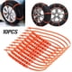 thumbnail image 1 of Cadenas universales de estilo de coche Cadena de nieve de neumáticos de rueda SUV de nailon ajustable (10 uds), 1 of 4