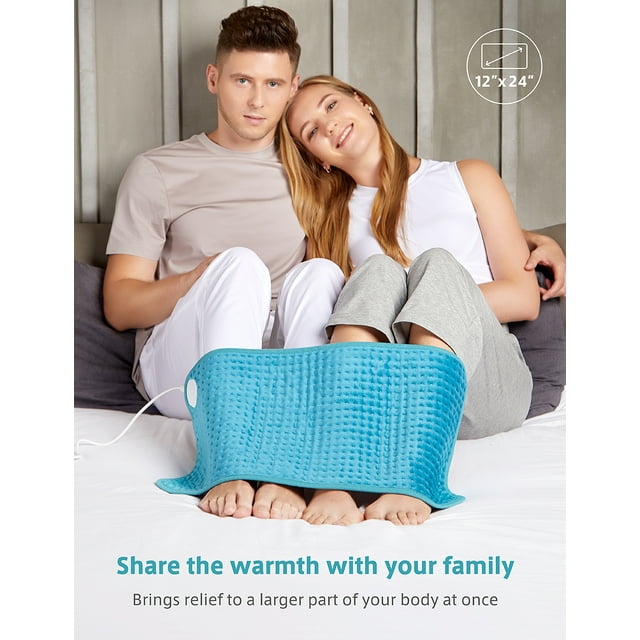 Homech Heating Pad, Electric Heating Pads for Back Pain and Cramps