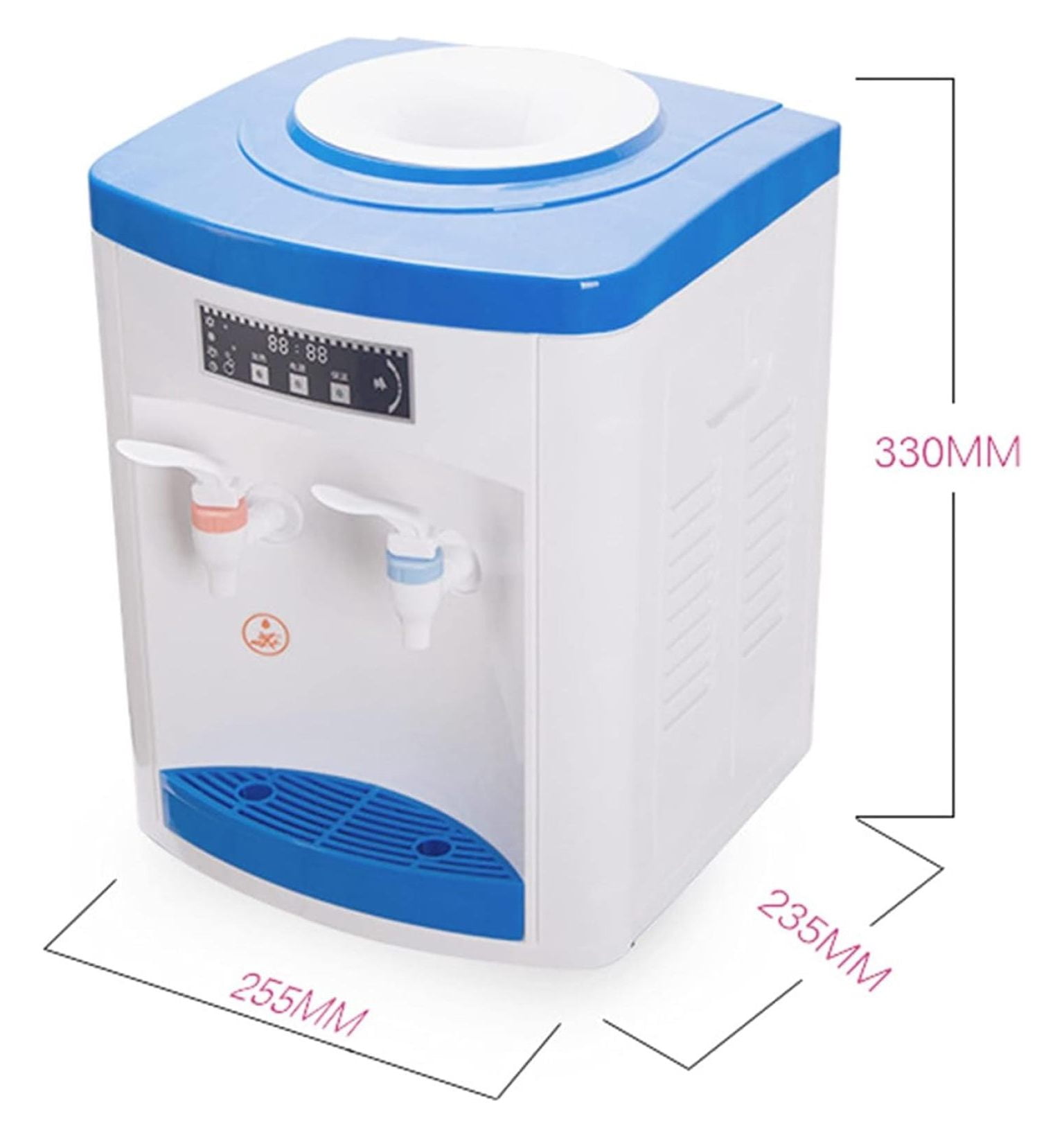 5 Gallon Top Loading Water Cooler Dispenser Cold/Hot Water Dispenser Home Office Drinking Machine 110V (White)