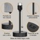 thumbnail image 5 of Lámpara de Dormitorio,  Lámpara de Mesilla de Noche con Usb C Y A Puertos, Tirar de La Cadena Lámpara de Mesa con Toma de Ca, Lámpara de Mesilla de Noche para Los NiÑos de Lectura (Gris-2P), 5 of 7