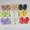 thumbnail image 4 of (Skin Color) Professional Silicone Left Right Ear Model for Cosmetic Training Realistic Human Ear Mannequin Jewelry Display Props skin color, 4 of 5