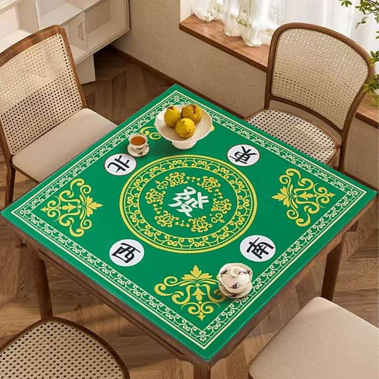 Tapis De Jeu Mahjong Poker Antidérapant | Réduction Bruit Protection Table | Avec Sac Rangement