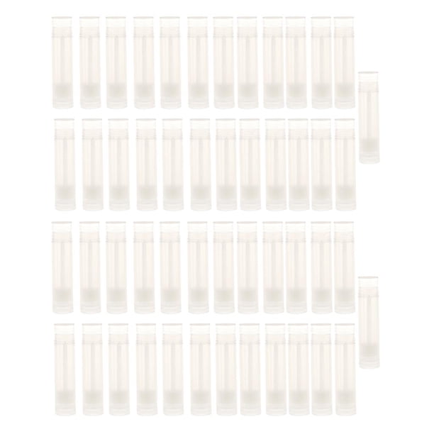 50 piezas 5g maquillaje de plástico vacío DIY tubos de bálsamo labial botellas recargables Vial Set