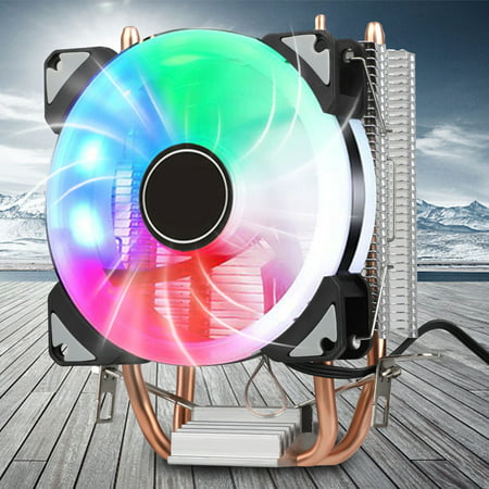 5-LEDs Cooling Fan for Computer PC Cases, CPU Coolers and Radiators For Intel AMD LGA 775/1155/1156/1150/1151,Core / Core i3 i5 i7 Core 2