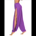 thumbnail image 1 of Pantalones Harén con Abertura Alta para Mujer, Pantalones Harén Hippies. Púrpura XL, 1 of 6