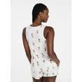 thumbnail image 4 of Joyspun Women's Cozy Lounge Collection Hacci Knit Sleep Tank Top, Sizes XS-3X, 4 of 6
