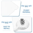 thumbnail image 2 of CIMAXIC 10pcs Furniture Clear Hanger Pads with Screws Non-Trace Hook Kitchen Sticker,2.36"X2.36"X0.79", 2 of 4