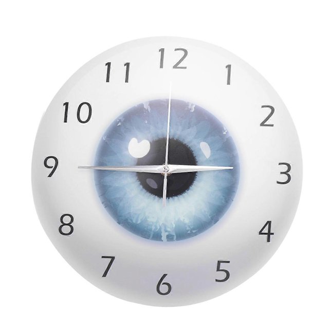 the Eye Eyeball with Beauty Contact Pupil Core Sight View Ophthalmology Mute Wall Clock Optical Stor