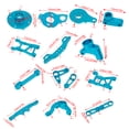 thumbnail image 4 of Vogacara Juego de amortiguadores universales, brazo oscilante delantero/trasero a prueba de herrumbre, práctico soporte de copa de dirección Kits de construcción modelo Brazo basculante trasero Vogacara FN010606-03, 4 of 6