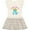 Natural with Stripes, variant on Inktastic Gigi's Girl Dinosaur Girls Toddler Dress
