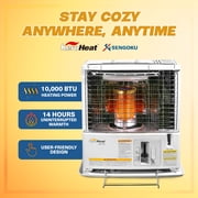 KeroHeat Radiant Kerosene Heater, 10000 BTU, HeatMate