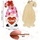 thumbnail image 3 of Letrero de madera con forma de enano para puerta de San Valentín | Decoración de porche de San Valentín de madera contrachapada con mensaje de AMOR | Decoración rústica resistente a la intemperie |, 3 of 8