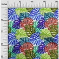 thumbnail image 2 of oneOone Cotton Jersey Medium Blue Fabric Tropical Leaf Diy Clothing Quilting Fabric Print Fabric By Yard 58 Inch Wide, 2 of 4