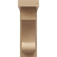 thumbnail image 2 of 4"W x 8"D x 12"H Classic Alma Rough Cedar Woodgrain TimberThane Corbel, Primed Tan, 2 of 6