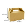 thumbnail image 2 of Niceauty Fried Chicken Packing Containers Brown Kraft Paper Portable Food Holders 25Pcs, 2 of 8