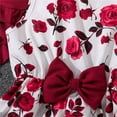 thumbnail image 6 of Piuwrlz Girls Long Sleeved Jacket and Skirt Sets Dress Set Back to School New Cardigan Printed Skirts Suits Red Size 12 Years, 6 of 9