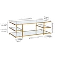 thumbnail image 5 of Evelyn&Zoe Modern/Contemporary 54" Wide Brass Coffee Table, 5 of 7