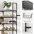 thumbnail image 2 of BGTREND 10-Tier Shoe Rack 4-Row Large Metal Shoe Storage Organizer 65-70 Pairs for Garage Entryway Closet (68 inches, Black), 2 of 7
