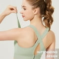 thumbnail image 3 of Sujetador Deportivo Methold para Mujer comodidad de Apoyo Amplia gama de colores verde claro, 3 of 6