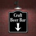 thumbnail image 2 of Craft Beer Bar Down Arrow BLACK Aluminum Composite Sign, 2 of 7
